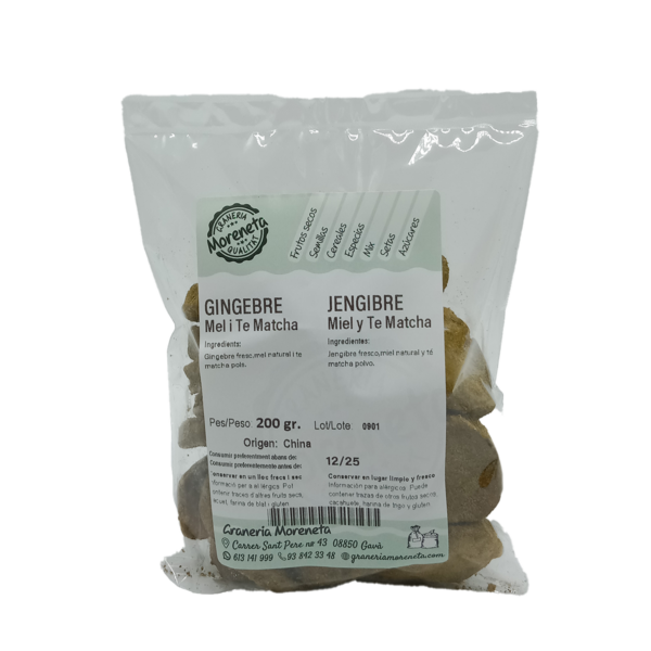 Jengibre Té Matcha y miel