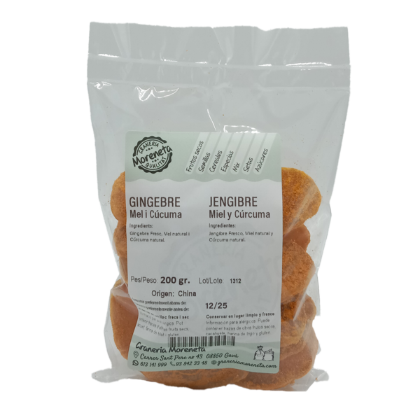 Jengibre Cúrcuma y miel